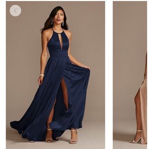 Davis bridal formal dress size 4 in Marine blue.